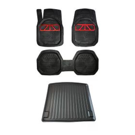 Kumsal Otomotiv Citroen Nemo Combi 2008 ve Sonrası Bagaj Havuzu 3D Kırmızı Extra Havuzlu Oto Paspas