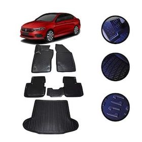 Kumsal Otomotiv Fiat Egea Sedan 2015-2021 Arası 4D Havuzlu Oto Paspas ve Bagaj Set