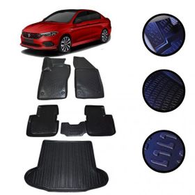 Kumsal Otomotiv Fiat Egea Sedan 2015-2021 Arası 4D Havuzlu Oto Paspas ve Bagaj Set