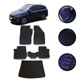Kumsal Otomotiv Fiat Egea STW 2016-2021 Arası 4D Havuzlu Oto Paspas ve Bagaj Set