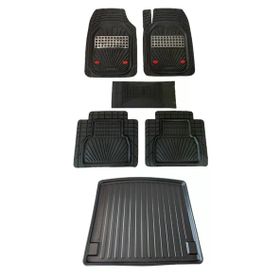 Kumsal Otomotiv Ford Courier 2014 ve Sonrası Bagaj Havuzu Negro Karbon Oto Paspas Seti