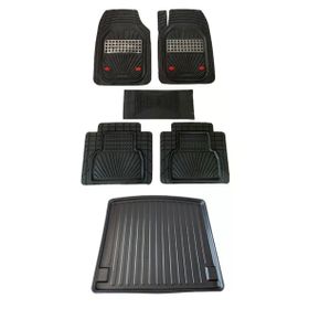 Kumsal Otomotiv Ford Focus 2 HB Kalın Stepne 2005 2011 Bagaj Havuzu Negro Karbon Oto Paspas Seti
