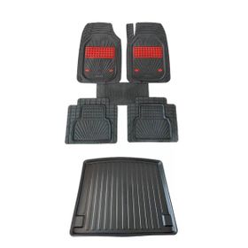 Kumsal Otomotiv Renault Kangoo Multix Combi 2010 2016 Bagaj Havuzu Negro Kırmızı Oto Paspas Seti