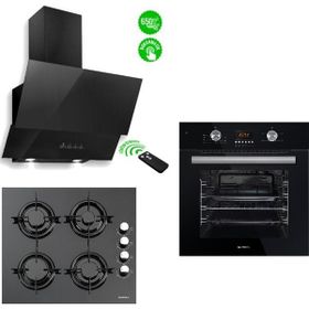 Kumtel A6 SF2 + KO 40TA HDF + DA6 835 Siyah Ankastre Set