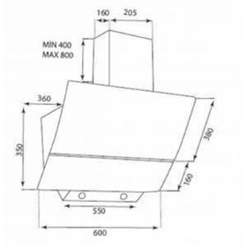 Kumtel A6 SF2 + KO 40TA HDF + DA6 835 Siyah Ankastre Set