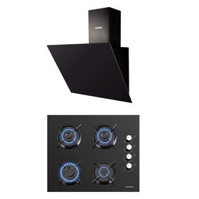 Kumtel A6S2 - DP6S Siyah 2'li Ankastre Set
