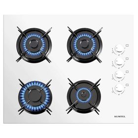 Kumtel B66-S2 DDT - KO-40TAHDF - DA6-835 Beyaz Cam Ankastre Set