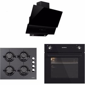 Kumtel Black Stills B66-S2 Fırın+40TAHDF Ocak+DA6 835 Dokunmatik Davlumbaz Ankastre Set