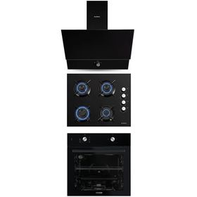 Kumtel DA6-830 - KO-40TAHDF - B66-S2 MT 3'lü Siyah Ankastre Set