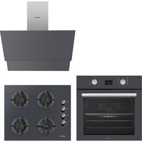 Kumtel Dijital Plus 15 Programlı Antrasit Gri Ankastre Set