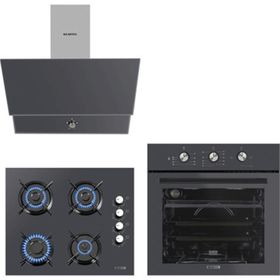 Kumtel Dizayn B66-S2 MT - KO-40TAHDF - DA6-830 3'lü Antrasit Ankastre Set