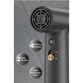 Kumtel HHD-09 Siyah Mini Saç Kurutma Makinesi