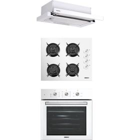 Kumtel KO-40TAHDF - B66 - SF2 MT - DS6-905W Beyaz 3'lü Ankastre Set