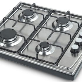 Kumtel KO-410F 4 Gözlü Gazlı Paslanmaz Çelik Yüzeyli Ocak Inox