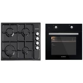 Kumtel KO-B66-S2+KO-410 BF Siyah 2'li Ankastre Set