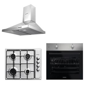 Kumtel KO-B66S2 - KO-410 BF - KO-DP6X İnox Ankastre Set