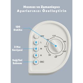 Kumtel KTF-258W Beyaz Kule Vantilatör