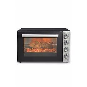 Kumtel LX-9645 Piliç Çevirmeli Gri Turbo 70 lt Midi Fırın
