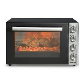 Kumtel LX-9645 Piliç Çevirmeli Gri Turbo 70 lt Midi Fırın