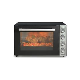 Kumtel LX-9645 Piliç Çevirmeli Gri Turbo 70 lt Midi Fırın