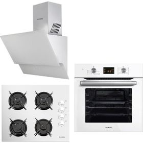 Kumtel White Optimus A6SF2 DDT - 40TAHDF - 835 Beyaz 3'lü Ankastre Set
