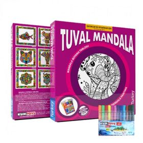 Kumtoys 30x30 cm Tuval Mandala