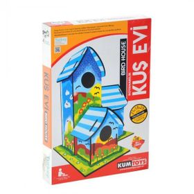 Kumtoys 5269 Boyanabilir 3'lü Kuş Evi