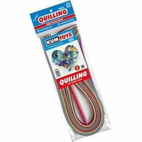 Kumtoys Quilling 5 mm 15 Farklı Renk Kağıt Kıvırma Sanatı