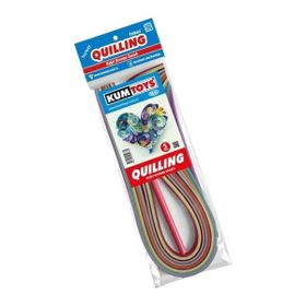 Kumtoys Quilling 5 mm 15 Farklı Renk Kağıt Kıvırma Sanatı