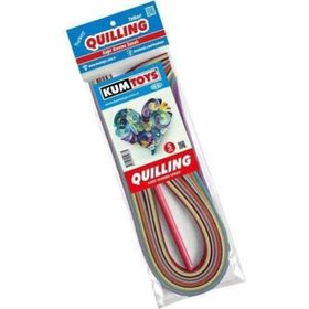 Kumtoys Quilling 5 mm 15 Farklı Renk Kağıt Kıvırma Sanatı