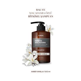 Kundal Kırılma Karşıtı Besleyici Honey Macadamia Nature 500 ml Amber Vanilla Bakım Şampuanı