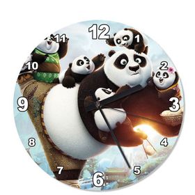 Kung Fu Panda 3 Şekilli Duvar Saati