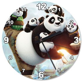 Kung Fu Panda 3 Şekilli Duvar Saati