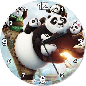 Kung Fu Panda 3 Şekilli Duvar Saati
