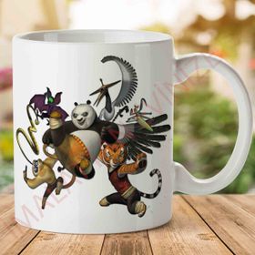 Kung Fu Panda Characters Png Baskılı Kupa Bardak