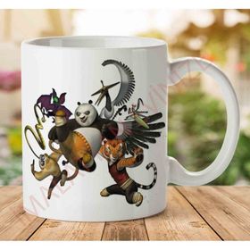Kung Fu Panda Characters Png Baskılı Kupa Bardak