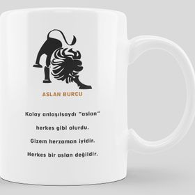 Kupa Bardak Porselen Aslan Burcu İade Garantili Porselen Kupa Bardak