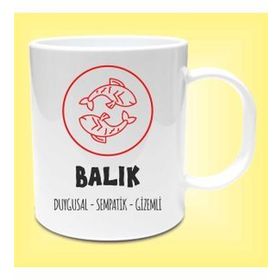Kupa Bardak Porselen Balık Burcu İade Garantili Porselen Kupa Bardak