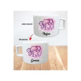 Kupa Bardak Porselen İkizler Burcu İade Garantili Porselen Kupa Bardak