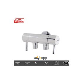 Kupp Çift Çıkışlı Taharet Musluğu