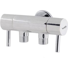 Kupp Çift Çıkışlı Taharet Musluğu