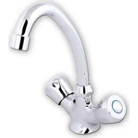 Kupp Topaç Kısa Kuğu Lavabo Bataryası