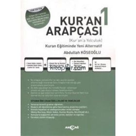 Kur'an Arapçası 1. Kitap+Çözüm Kitabı-Abdullah Köseoğlu