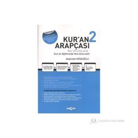 Kur’an Arapçası 2 Kitap + Çözüm Kitabı - Abdullah Köseoğlu