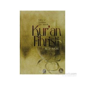 KUR'AN FIHRISTI - RECEP AYKAN