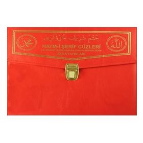Kur’an-ı Kerim 30 Cüz Hatim Seti (Cami Boy, Çantalı, Yeşil Kapak, Kod: 110) - Osman Hattı