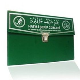 Kur’an-ı Kerim 30 Cüz Hatim Seti (Cami Boy, Çantalı, Yeşil Kapak, Kod: 110) - Osman Hattı