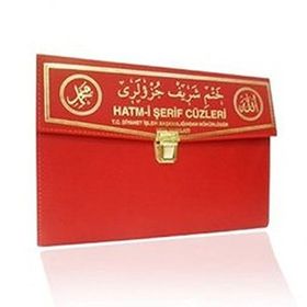 Kur’an-ı Kerim 30 Cüz Hatim Seti (Çanta Boy, Çantalı, Yeşil Kapak, Kod: 130) - Osman Hattı