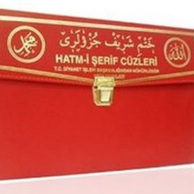 Kur’an-ı Kerim 30 Cüz Hatim Seti (Çanta Boy, Çantalı, Yeşil Kapak, Kod: 130) - Osman Hattı