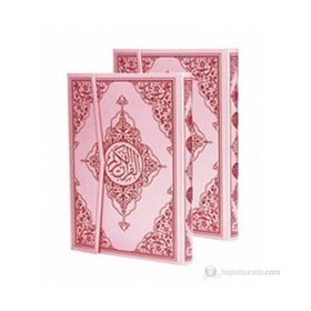 KUR'AN-I KERIM BILGISAYAR HATLI - PEMBE CILT (RAHLE BOY, KOD:P17) (TÜRKÇE FIHRISTLI) - KOLEKTIF
